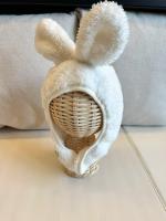 白色兔兔帽