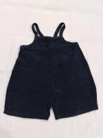 寬鬆毛巾吊帶褲_