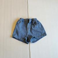 口袋牛仔短褲 (Indigo)