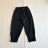 微縮口黑色薄長褲