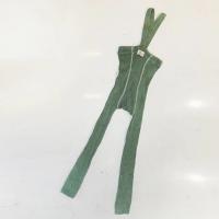 Silly Silas - 復古羅紋吊帶褲 - Matcha Oat Latte 抹茶燕麥拿鐵 1-2y