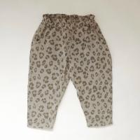 豹紋內刷毛棉褲