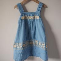 VITTORIA APRON SHIFT - NORDIC BLUE