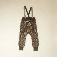 羊毛針織吊帶褲 Llŷn Pants - Umber
