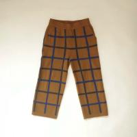 FELTED PANTS 針織琥珀格紋長褲