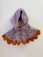 24AW 紫色針織裙+斗篷套裝