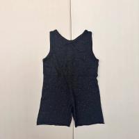 點點針織連身短褲(炭黑)