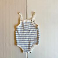 Ashton Strick-Strampler Blue Stripe