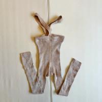 羅紋有機棉吊帶褲