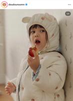 白色/淺藍 雙面穿外套(90-100cm)