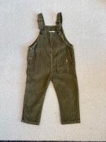 燈芯絨工作吊帶褲