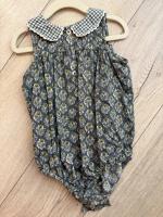 復古蕾絲領包屁衣