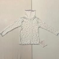 兩穿高領捲邊長袖上衣(ivory flower)