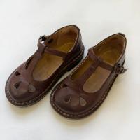 Eureka真皮水滴瑪莉珍-暗扣款深棕24號