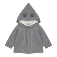 中性款孩童針織連帽外套