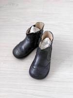 全黑牛津靴 方圓靴頭