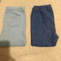 棉質長褲組淺藍、深藍