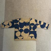 藍色幾何圖案上衣