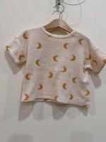 毛巾布短袖上衣 - Honey Midnight