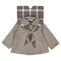 Maison Marelle - Coat VOLTAIRE - Wool Chevron Stone