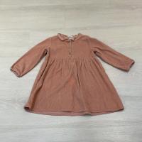 粉色燈芯絨洋裝