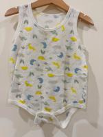 恐龍圖案透氣網紋包屁衣