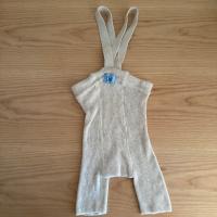 復古吊帶短褲 - Cream Blend