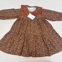 紅色復古碎花洋裝