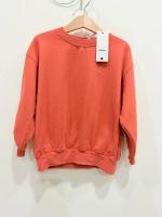  兒童厚棉T - Poppy Red 3-4y