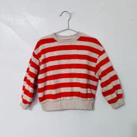 Digreen 디그린橘白條紋上衣