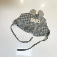 綠格熊漁夫帽 Linen Hat Bear Basil Gingham 51cm
