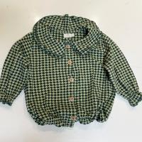 綠色幾何圖襯衫2y