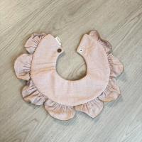 花瓣荷葉圍兜 - Smoky pink