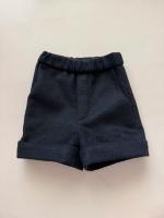 下襬反褶短褲 Wool shorts