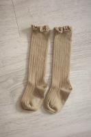 Joséphine - Petite Taupe 蕾絲小花羅紋及膝襪 小鼹鼠（已保留）