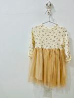 Aosta 小碎花拼接紗裙洋裝