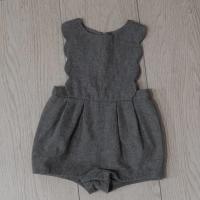 灰色連身短褲