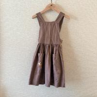 刺繡亞麻吊帶裙