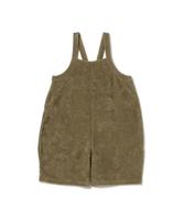 Olive terry dungarees