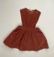 經典連身裙 磚紅