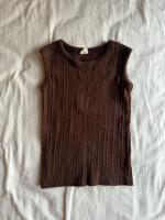 咖啡色針織背心