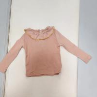 花瓣領蜜桃色上衣