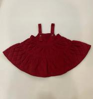 酒紅鋪棉吊帶裙