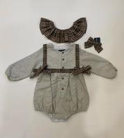 摩卡奶油寶寶連身衣 Romper ALMA - FLANELLE