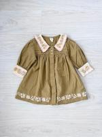 Bette dress - dried moss