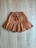 針織百褶短褲裙 Rose Gold