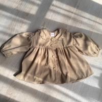 法式澎袖雲朵風衣外套