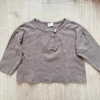 羅紋短版長袖上衣 36m