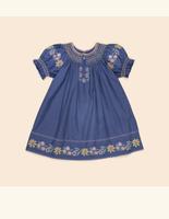 Verna Smock Dress - Azul