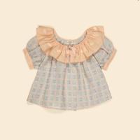 	 Apolina 優雅玫瑰花瓣領襯衫 ZABINA BLOUSE - ROSEPANEL MINT
